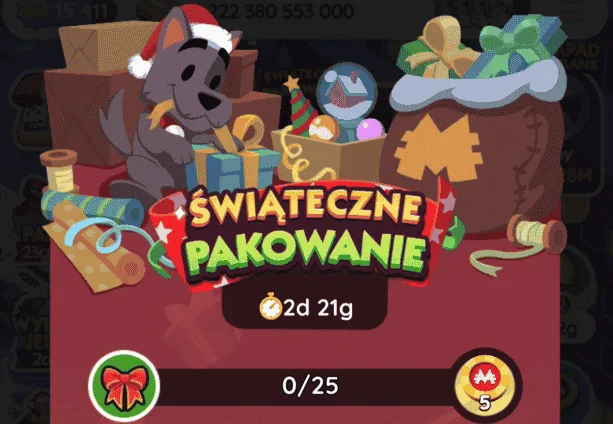 Wydarzenie Monopoly Go W Swiateczne Pakowanie (lista nagród)